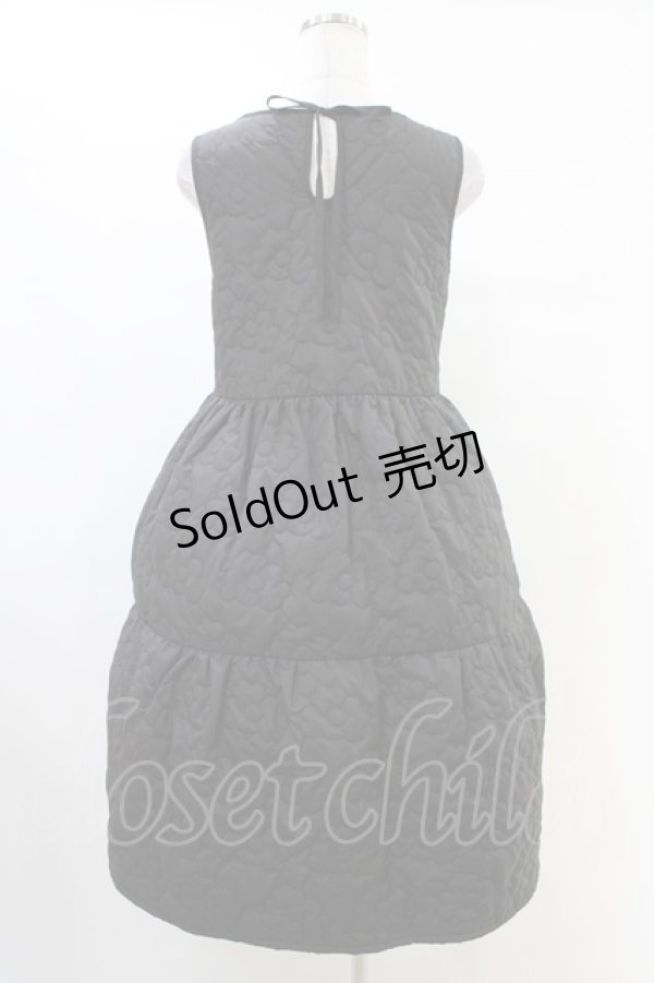 画像2: Candy Stripper / FLOWERING QUILTING DRESS  ブラック H-25-10-02-019-PU-OP-KB-ZH (2)