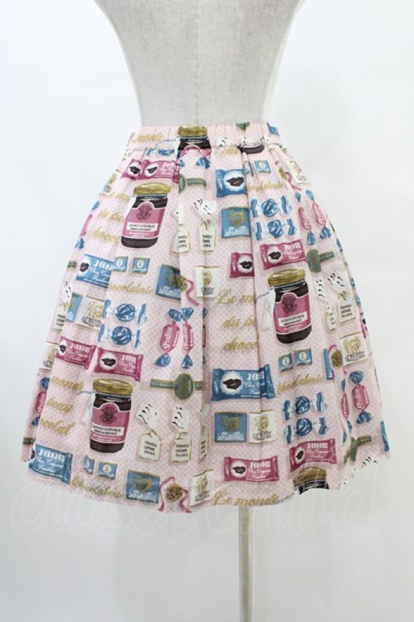 画像2: Jane Marple / Beau Chocolatのミニスカート  ピンク H-25-10-02-032-JM-SK-KB-ZH (2)