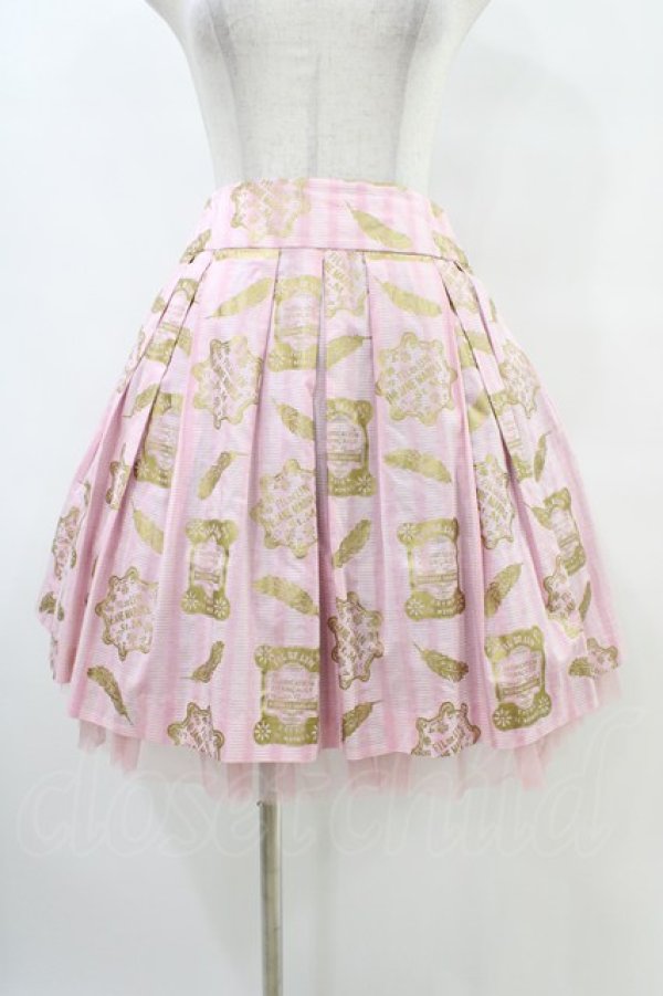 画像1: Jane Marple / CARTE Radieuseのミニスカート  ピンク H-25-10-02-033-JM-SK-KB-ZH (1)