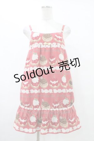 画像: Emily Temple cute / タルト＆クリームノースリーブワンピース  赤 H-25-10-03-037-ET-OP-KB-ZH