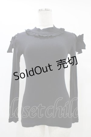 画像: MILK / ショルダーポイントトップス  ブラック H-25-10-03-049-ML-TO-KB-ZH