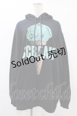 画像: MILKBOY / ICECREAMパーカー XL ブラック H-25-10-03-052-MB-TO-KB-ZH