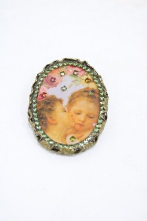 画像: Michal Negrin / ブローチ  エンジェル H-25-10-03-011-LO-ZA-KB-ZH