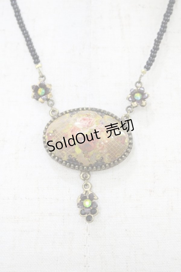 画像1: Michal Negrin / ブローチネックレス  ゴールド H-25-10-03-015-LO-AC-KB-ZH (1)