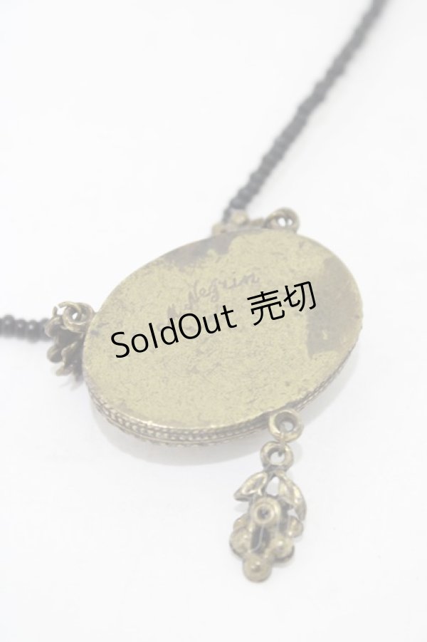 画像3: Michal Negrin / ブローチネックレス  ゴールド H-25-10-03-015-LO-AC-KB-ZH (3)