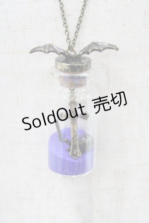 画像: Moi-meme-Moitie / 蝙蝠のボトルネックレス  ゴールド×青 H-25-10-03-016-MO-AC-KB-ZH