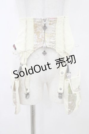 画像: Ozz oneste / フラップポケット付コルセット  アイボリー H-25-10-03-018-OO-ZA-KB-ZH