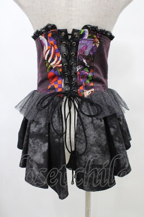 画像2: Qutie Frash / オーバーコルセット  黒 H-25-10-03-023-QU-ZA-KB-ZH (2)