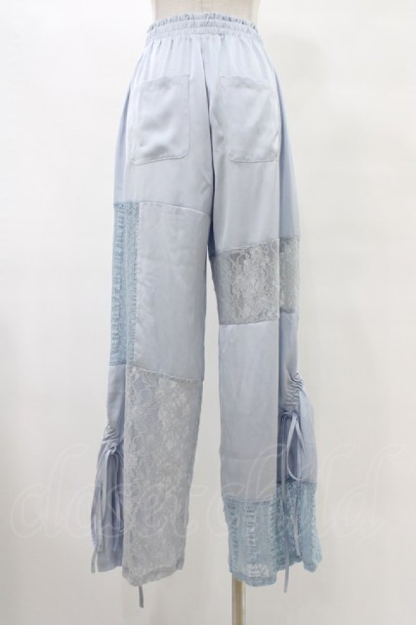 画像2: Candy Stripper / LACY PATCH WORK DROST PANTS  ライトブルー H-25-10-03-028-PU-PA-KB-ZH (2)