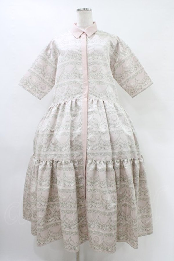 画像1: Q-pot. / スワンレイクケーキシャツドレス  ミスティーピンク H-25-10-03-031-QP-OP-KB-ZH (1)