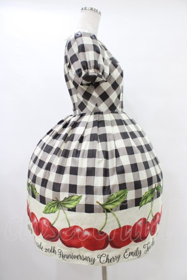 画像3: Emily Temple cute / アニバーサリーチェリーワンピース Sサイズ ブラック H-25-10-03-032-ET-OP-KB-ZT091 (3)