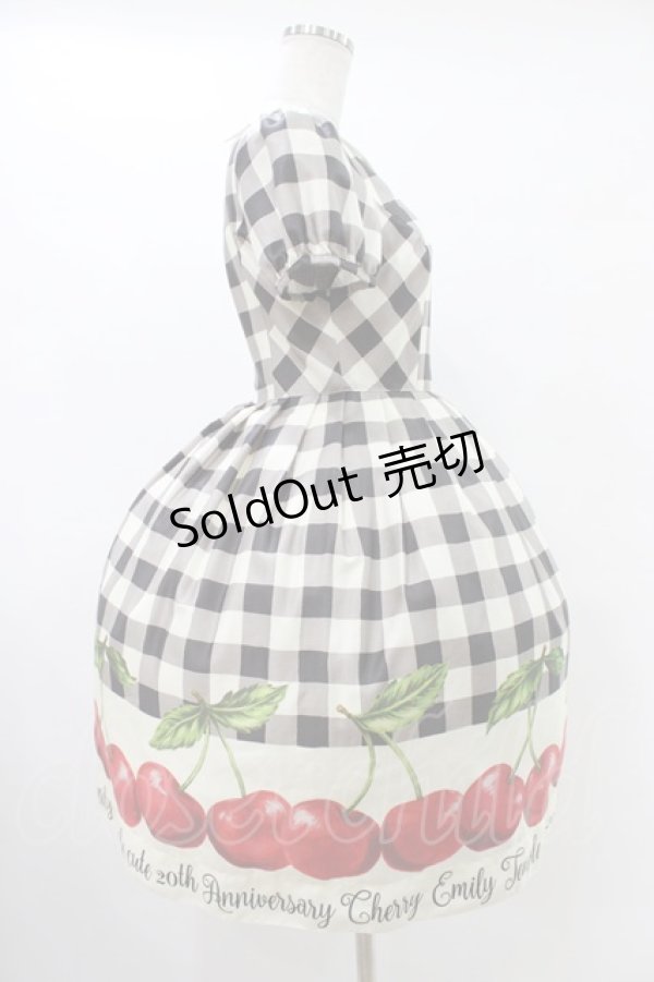 画像3: Emily Temple cute / アニバーサリーチェリーワンピース Sサイズ ブラック H-25-10-03-032-ET-OP-KB-ZT091 (3)