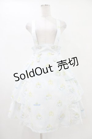 画像: MIHO MATSUDA / [CINNAMOROLLコラボ] スカート・ジュエル  サックス H-25-10-03-033-GO-SK-KB-ZH