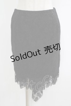 画像: PEACE NOW / バッスルフリル別珍スカート  黒 H-25-10-04-040-PU-SK-KB-ZH