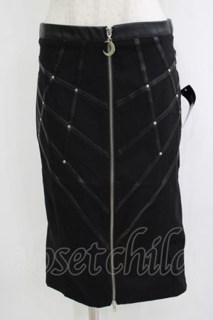 画像: Restyle / BONDED TO THE MOON SKIRT M ブラック H-25-10-04-045-GO-SK-KB-ZH