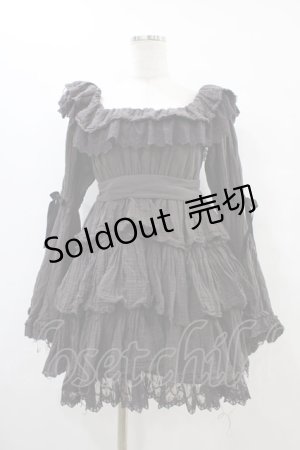 画像: Vallee lys / Coquelicot Dress -gauze-  グレー H-25-10-04-1025-0-OP-KB-ZH