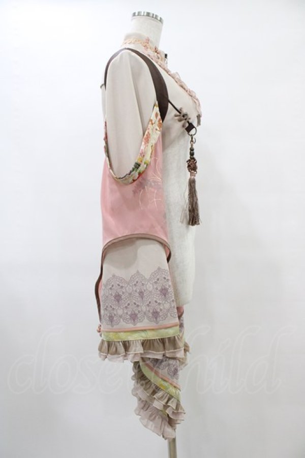 Ozz oneste / 着物袖ショートジャケット ピンクベージュ H-25-10