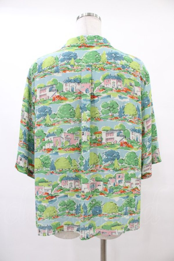 画像2: Jane Marple Dans Le Salon / Sunnyside town granny’s blouse  ブルーグレイ H-25-10-04-1043-JM-BL-KB-ZT383 (2)