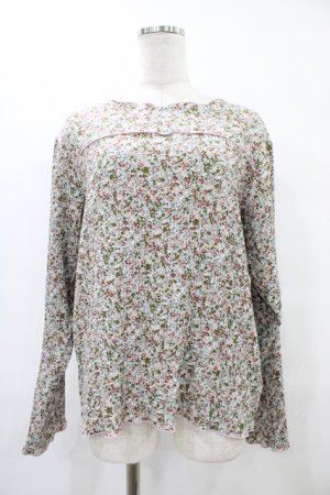 画像: merry jenny / flowerトップス  ブルー H-25-10-04-1045-LO-TO-KB-ZH