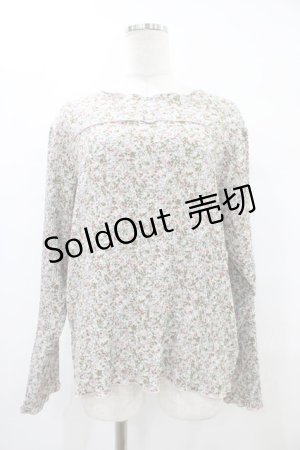 画像: merry jenny / flowerトップス  ブルー H-25-10-04-1045-LO-TO-KB-ZH