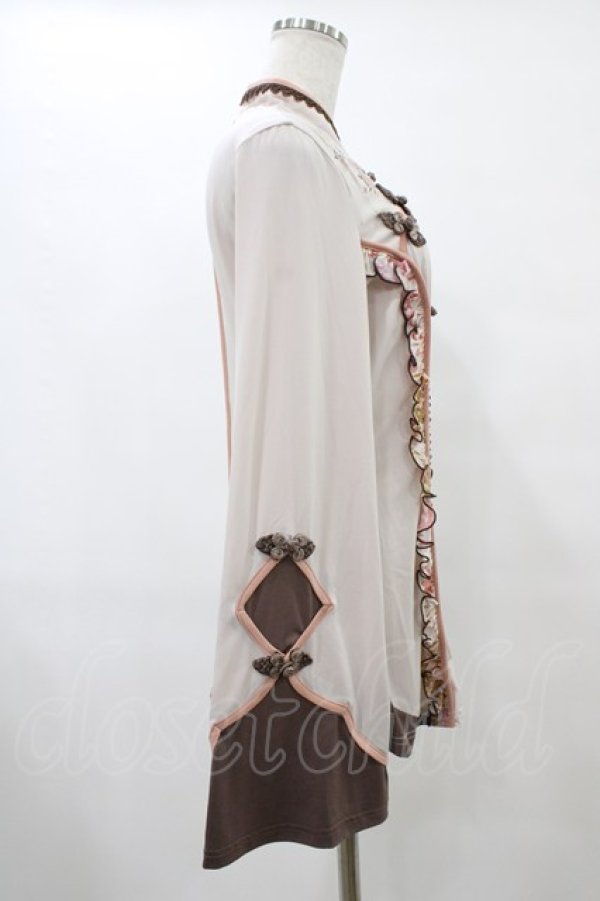 画像3: Ozz oneste / チャイナボタンチュニックトップス  ベージュ H-25-10-04-1006-OO-TO-KB-ZH (3)