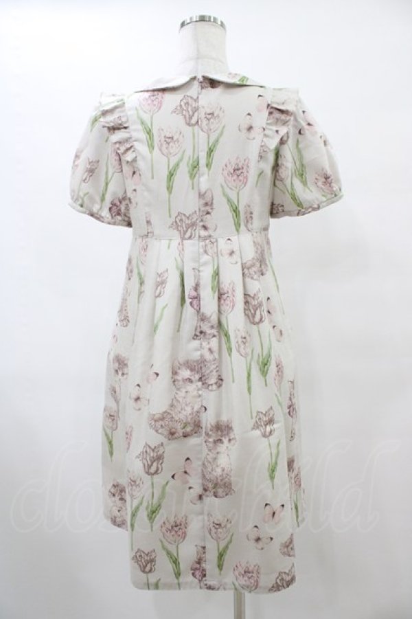 画像2: Emily Temple cute / Kittenフリルワンピース  グレー H-25-10-04-1007-ET-OP-KB-ZH (2)