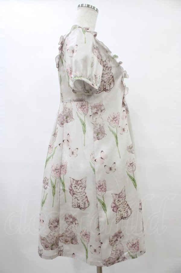 画像3: Emily Temple cute / Kittenフリルワンピース  グレー H-25-10-04-1007-ET-OP-KB-ZH (3)