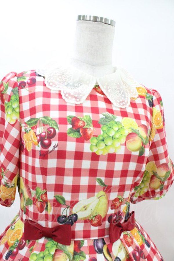 画像4: Melody BasKet / Fruits BasKetワンピース  レッド H-25-10-04-1011-LO-OP-KB-ZH (4)