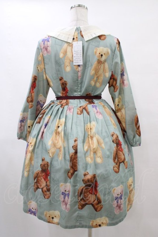 画像2: Leur Getter / Teddy Friends袖付きワンピース トールサイズ(L) ミント H-25-10-04-1015-LU-OP-KB-ZH (2)