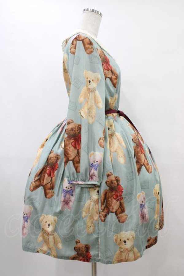 画像3: Leur Getter / Teddy Friends袖付きワンピース トールサイズ(L) ミント H-25-10-04-1015-LU-OP-KB-ZH (3)