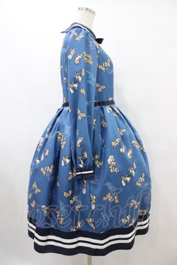 画像3: Emily Temple cute / チップとデールワンピース  ブルー H-25-10-04-1018-ET-OP-KB-ZH (3)