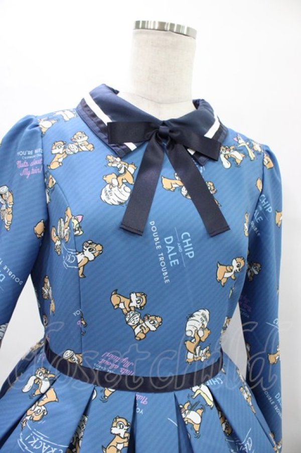 Emily Temple cute / チップとデールワンピース ブルー H-25-10