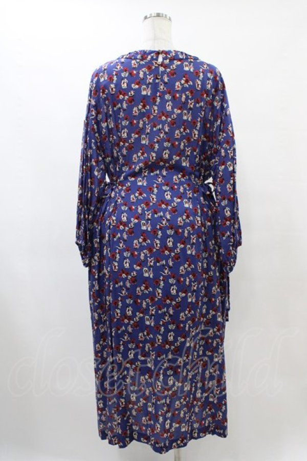 画像2: Jane Marple Dans Le Salon / Dance with rosesのサーフドレス  ネイビー H-25-10-04-1020-JM-OP-KB-ZH (2)