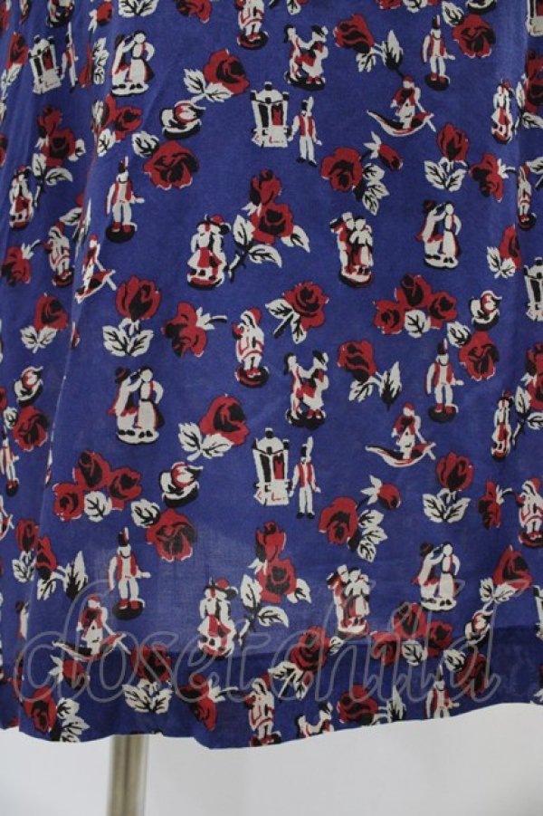 画像5: Jane Marple Dans Le Salon / Dance with rosesのサーフドレス  ネイビー H-25-10-04-1020-JM-OP-KB-ZH (5)