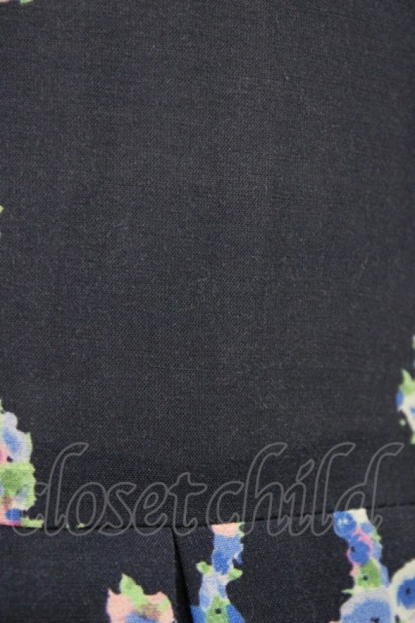 画像6: Jane Marple / Bonjour Millefleursのコレットドレス  ネイビー H-25-10-04-1021-JM-OP-KB-ZT190 (6)