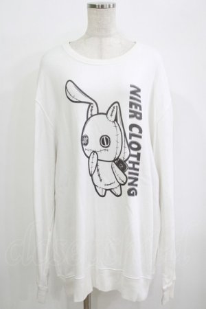 画像: NieR Clothing / プリントSWEAT  2XL 白 H-25-10-04-053-PU-TO-KB-ZH