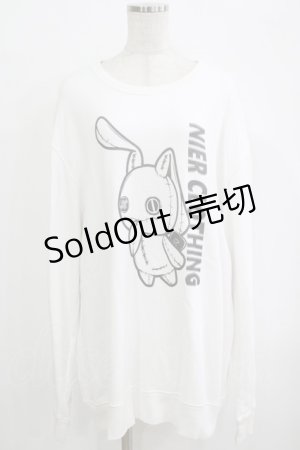 画像: NieR Clothing / プリントSWEAT  2XL 白 H-25-10-04-053-PU-TO-KB-ZH