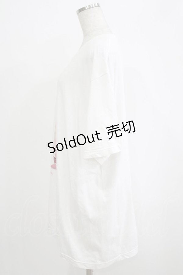 画像2: NieR Clothing / プリントCOTTON CUTSEW XL 白 H-25-10-04-056-PU-TO-KB-ZT374 (2)