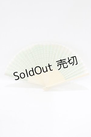 画像: Q-pot. / ミントチョコレート扇子  ミント H-25-10-04-069-QP-ZA-KB-ZH