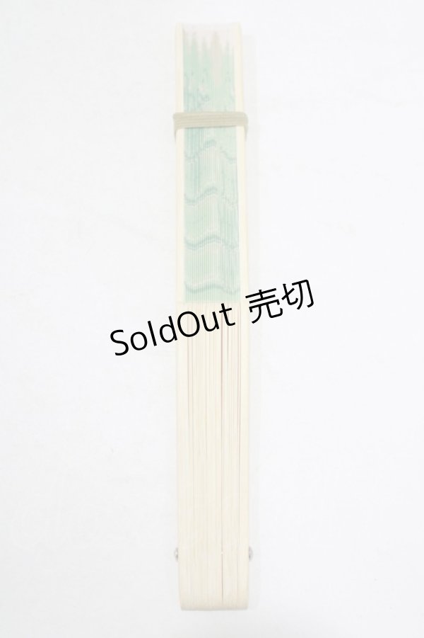 画像4: Q-pot. / ミントチョコレート扇子  ミント H-25-10-04-069-QP-ZA-KB-ZH (4)