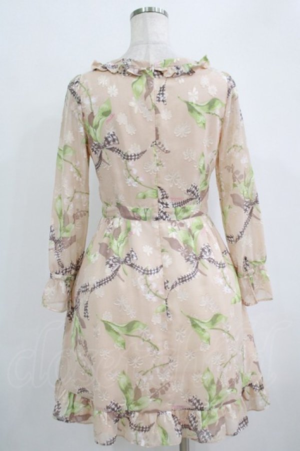 画像3: MILK / Lilybellシアードレス  ハニーベージュ H-25-10-04-009-ML-OP-KB-ZH (3)