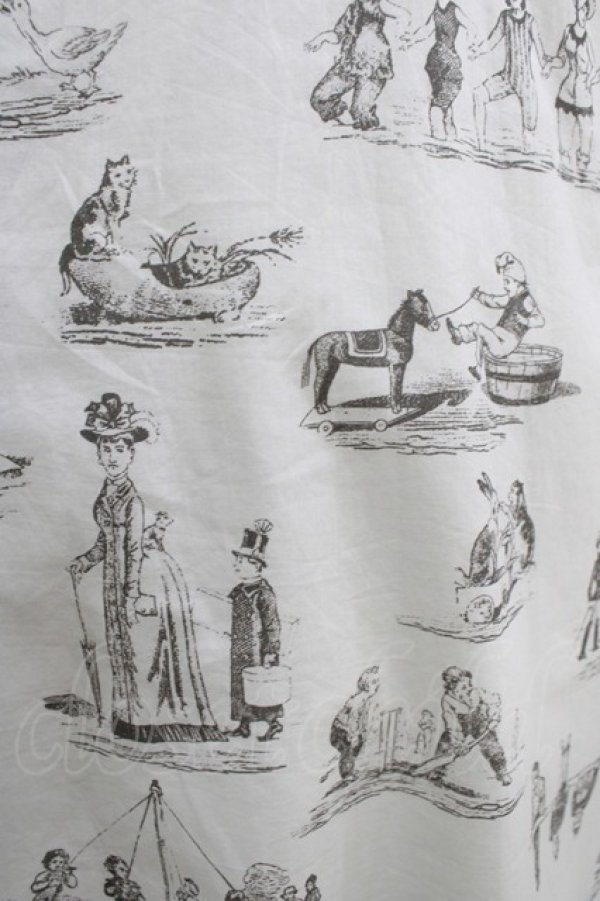 画像4: Jane Marple Dans Le Salon / La dinetteのエプロンドレス M オフホワイト H-25-10-04-001-JM-OP-KB-ZH (4)