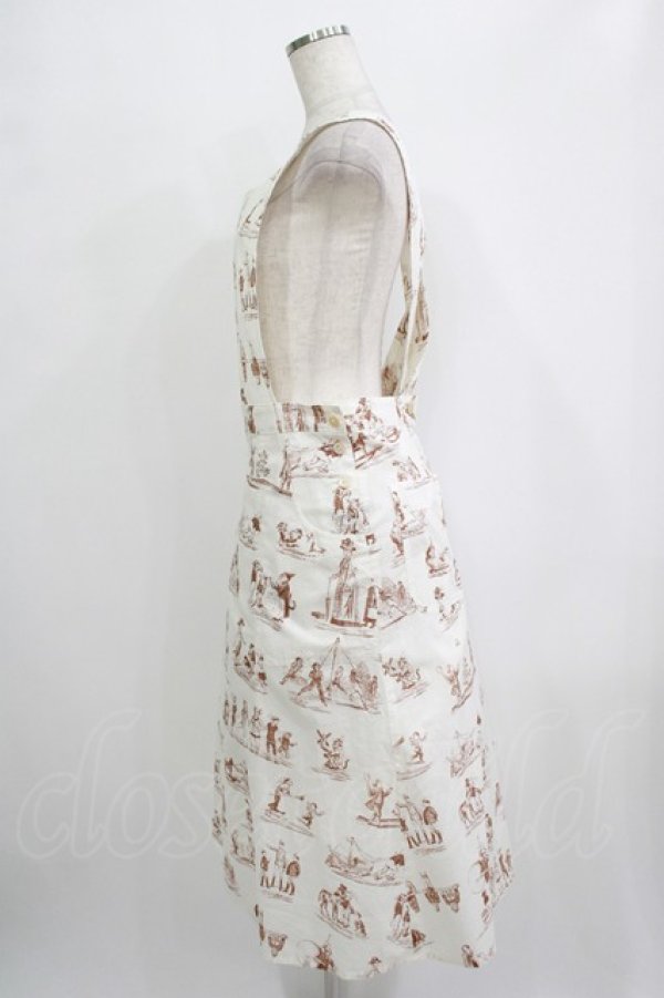 画像2: Jane Marple Dans Le Salon / La dinetteのエプロンドレス  アイボリー H-26-02-05-014-JM-OP-KB-ZH (2)