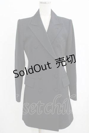 画像: Jean Paul GAULTIER / ダブルボタンロングジャケット 40 ブラック H-25-10-04-019-GO-JA-KB-ZH