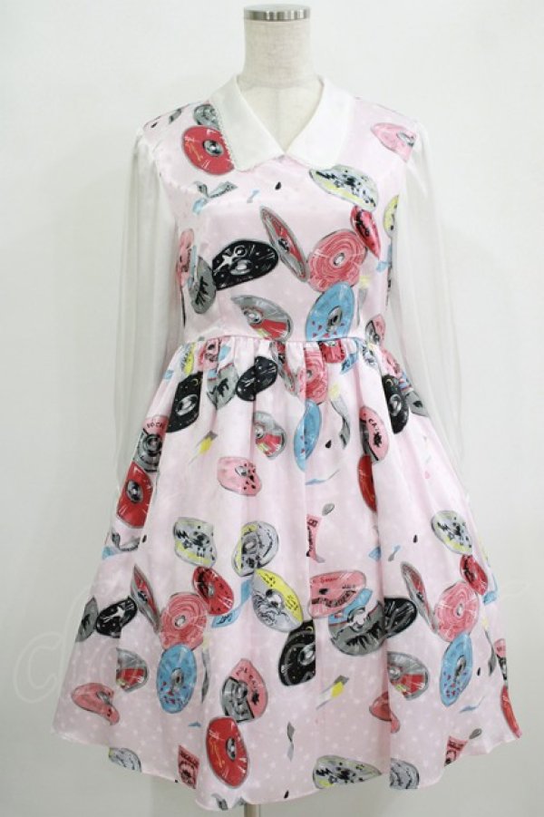 画像1: MILK / CDドレス  ベビーピンクカラフル H-25-10-04-003-ML-OP-KB-ZH (1)