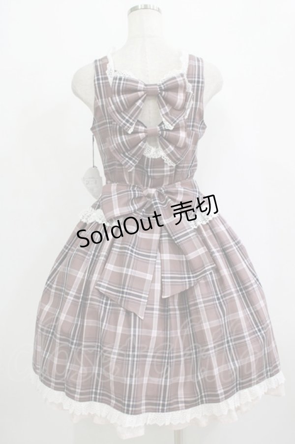 画像3: ALICE and the PIRATES / A/Pタータンチェック柄ジャンパースカート Free モーヴ H-25-10-05-002-PA-OP-NS-ZH (3)