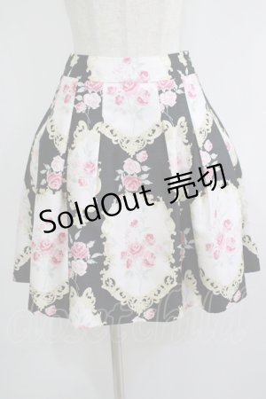 画像: JESUS DIAMANTE / JAPONドールスカート 38 オーナメント柄ブラック H-25-10-05-030-JE-SK-NS-ZH