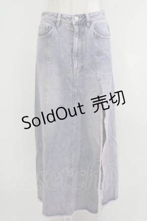 画像: Fickle Bebe / RIPPED BLEACH DENIM SKIRT 1 ウォッシュ H-25-10-05-036-0-SK-NS-ZH