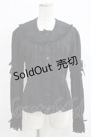 画像: BABY,THE STARS SHINE BRIGHT / スカラップセーラーブラウス Free ブラック H-25-10-05-037-BA-BL-NS-ZH