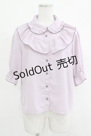 画像: DearMyLove / フリルブラウス LL ピンク H-25-10-05-038-EL-BL-NS-ZH
